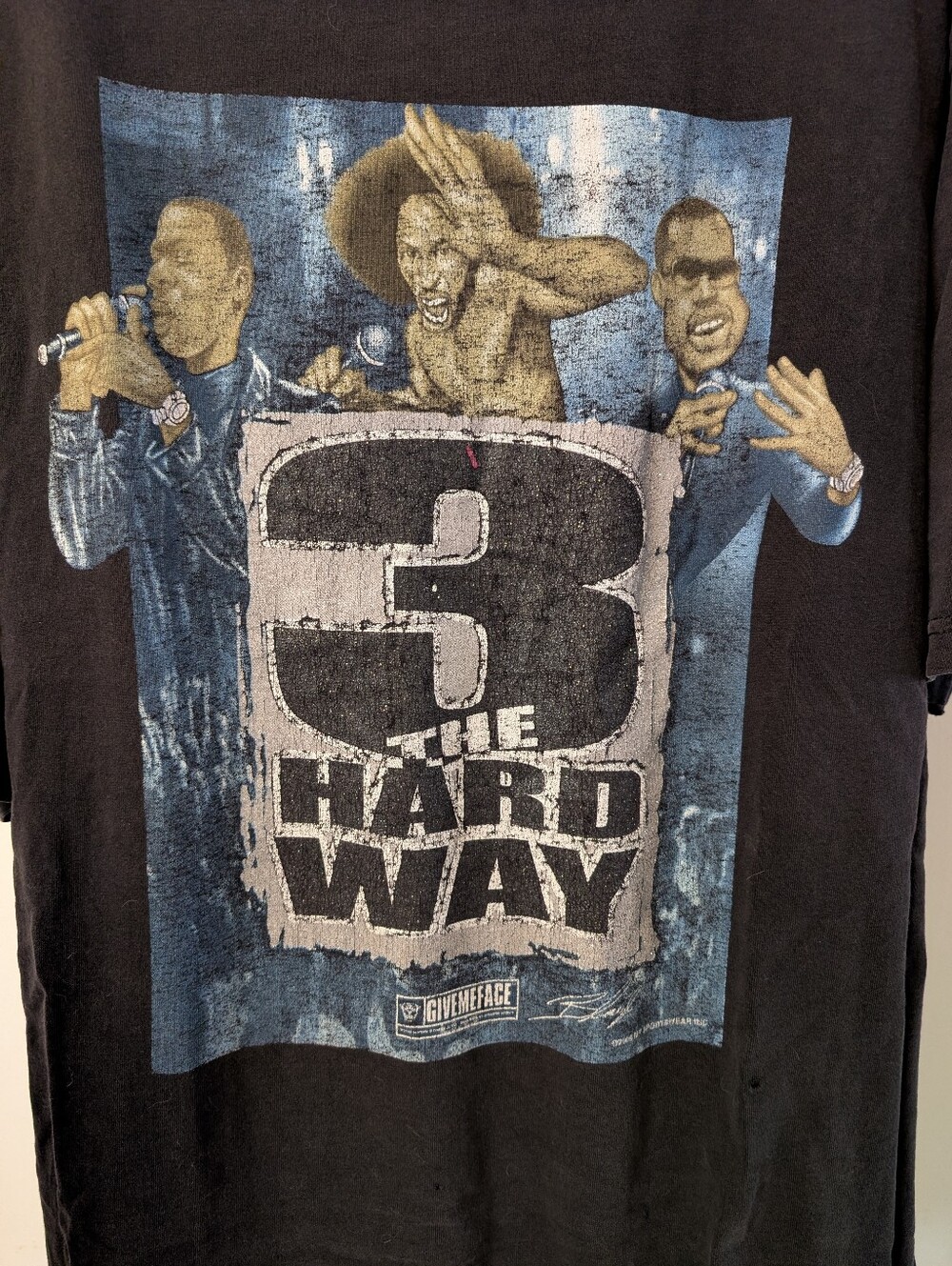 Y2K DISTRESSED "GiveMeFace" Rap T-Shirt Kanye 🔥 Jay-Z 🔥Ludicrous 🔥 Men's 3XL - Picture 2 of 16